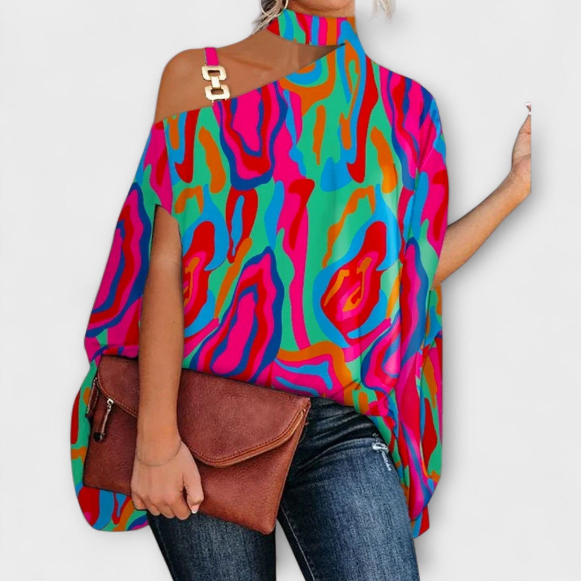 Halenka s odhalenými rameny pro ženy