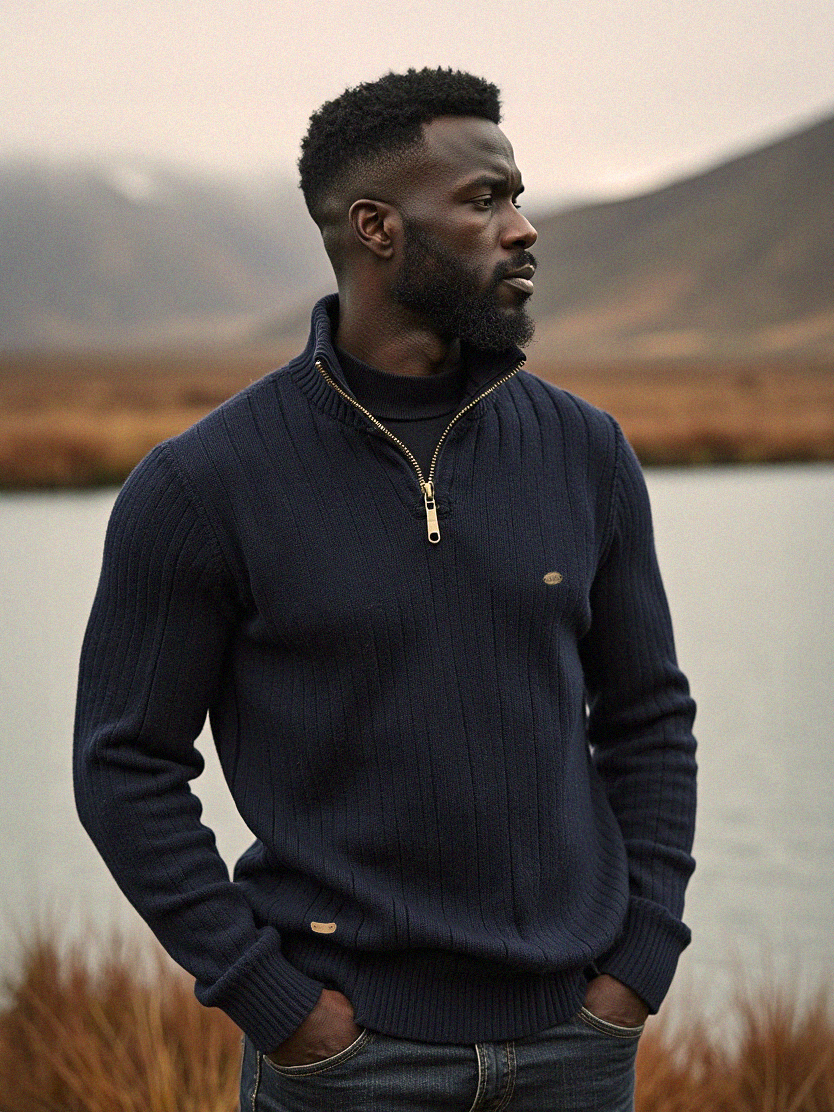 Aziel™ – Teplý pánský svetr s měkkou podšívkou a nadčasovým designem